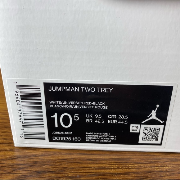 Jumpman Two Trey Mens sneakers Size 10.5 - Picture 12 of 12